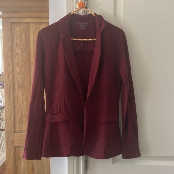 Majestic filatures blazer sz 6 plum 1 button - Picture 5 of 14